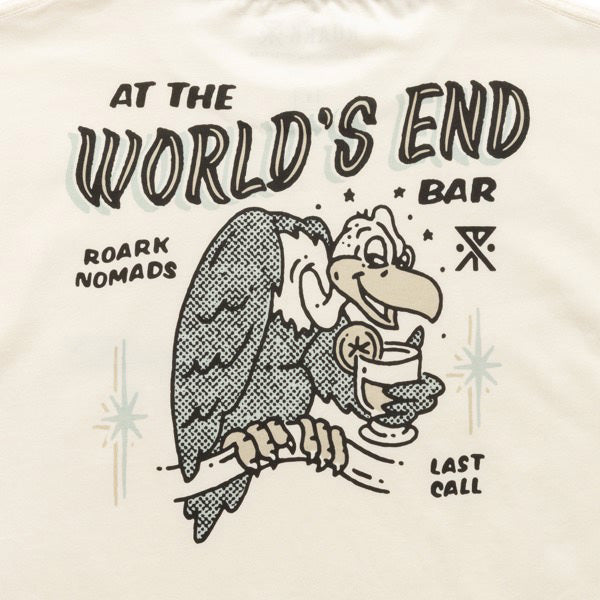 THE ROARK ロアーク /  長袖Tシャツ ロンT / "WORLDS END" L/S TEE - NATURAL / RLTJ1152 / メンズ