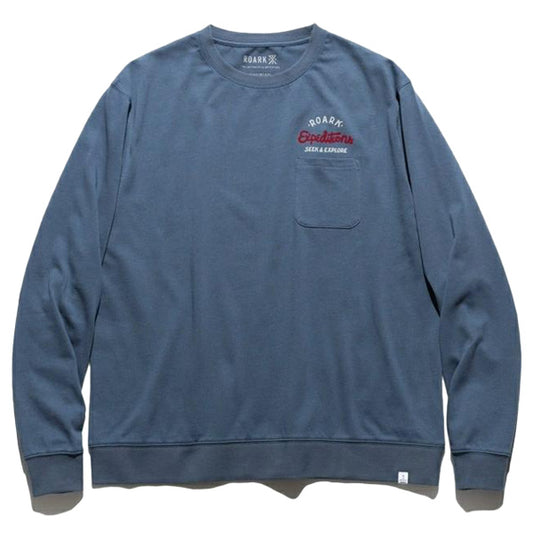 THE ROARK ロアーク /  長袖Tシャツ ロンT / "SIGN WRITER" 9.3oz H/W L/S TEE - INDIGO / RLTJHW1151 / メンズ