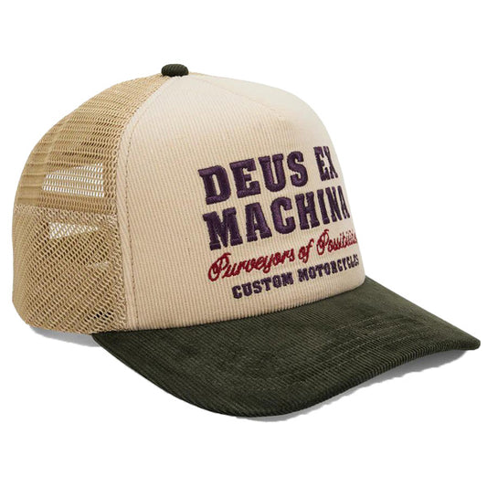 DEUS EX MACHINA ( デウスエクスマキナ ) / キャップ 帽子 / GUMSHOE CORD TRUCKER - CREAM / DMF257302 / メンズ