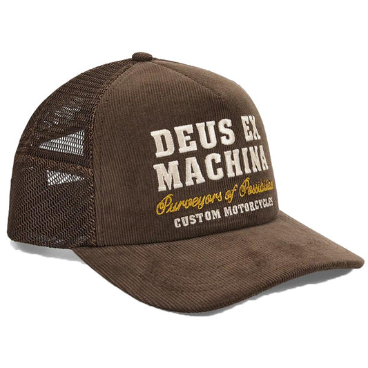 DEUS EX MACHINA ( デウスエクスマキナ ) / キャップ 帽子 / GUMSHOE CORD TRUCKER - POTTING BROWN / DMF257302 / メンズ
