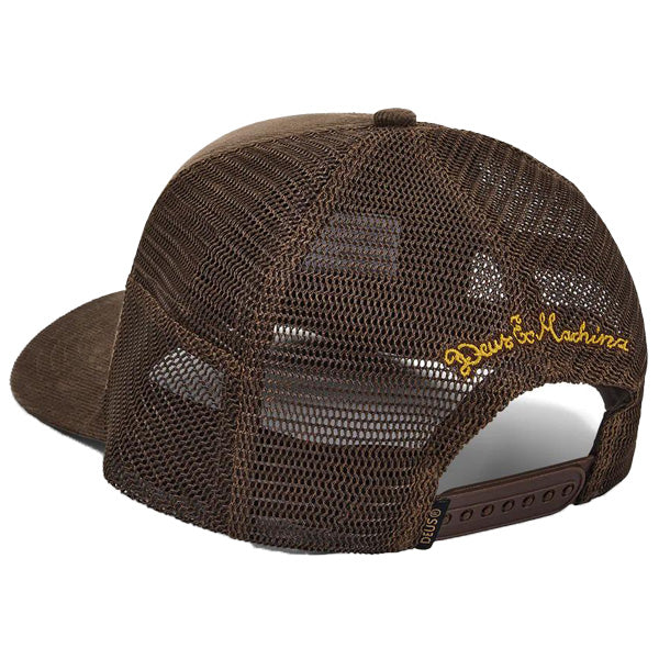 DEUS EX MACHINA ( デウスエクスマキナ ) / キャップ 帽子 / GUMSHOE CORD TRUCKER - POTTING BROWN / DMF257302 / メンズ
