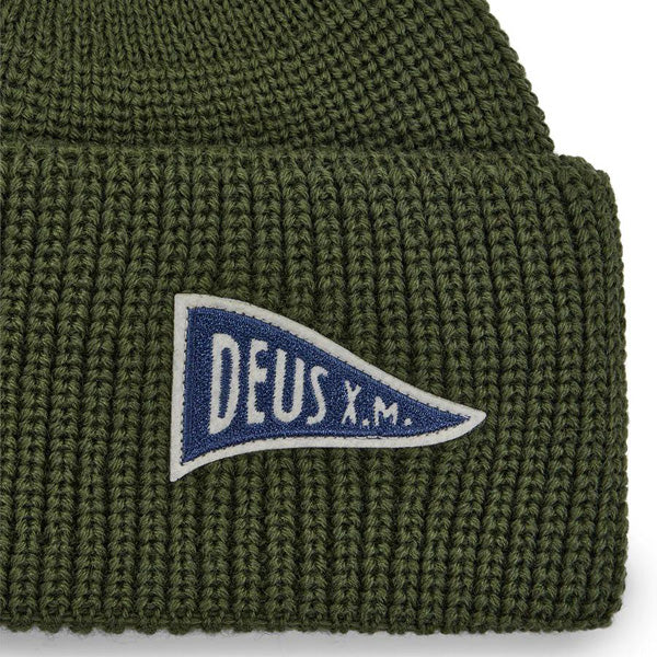 DEUS EX MACHINA ( デウスエクスマキナ ) / ビーニー ニットキャップ / CAMPUS BEANIE - CYPRESS GREEN / DMF257308