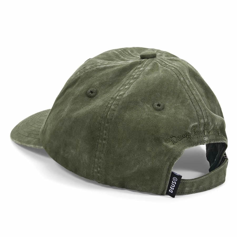 DEUS EX MACHINA ( デウスエクスマキナ ) / キャップ 帽子 / SHIELD GARMENT DYED DAD CAP - CYPRESS GREEN / DMF257382 / メンズ