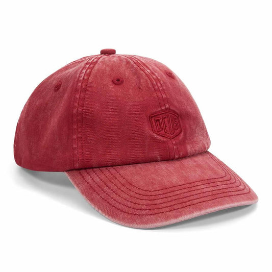 DEUS EX MACHINA ( デウスエクスマキナ ) / キャップ 帽子 / SHIELD GARMENT DYED DAD CAP - LAVA FALLS RED / DMF257382 / メンズ
