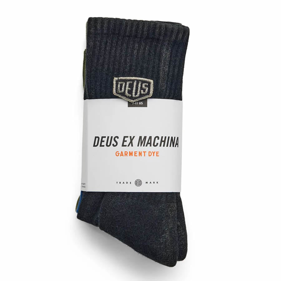 DEUS EX MACHINA ( デウスエクスマキナ ) / ソックス 靴下 / SHIELD GARMENT DYED SOCKS - 3PACK MULTI / DMF257557