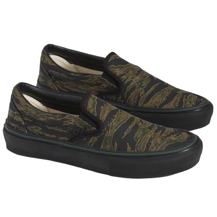 VANS バンズヴァンズ /  スニーカー スリッポン  / SKATE SLIP ON - TIGER CAMO GREEN / VN0A5FCA9L7/ メンズ