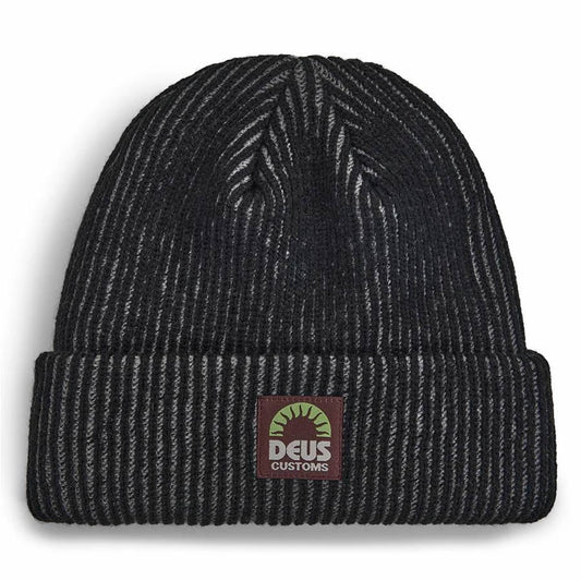 DEUS EX MACHINA ( デウスエクスマキナ ) / ビーニー ニットキャップ / MELODY 2-TONE BEANIE - ANTHRACITE / DMF257252