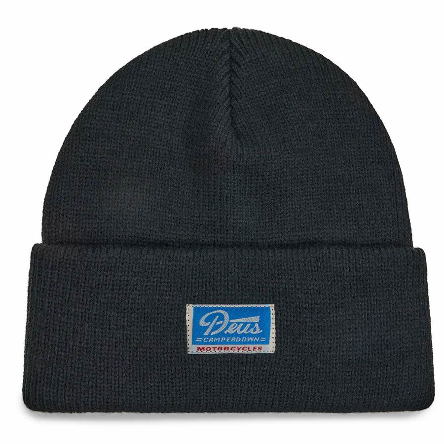 DEUS EX MACHINA ( デウスエクスマキナ ) / ビーニー ニットキャップ / SETTA BEANIE - BLACK / DMF257295