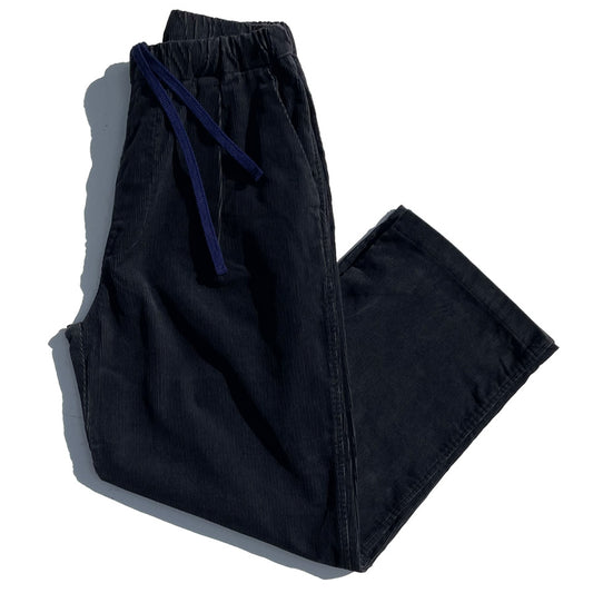 WAX(ワックス)  / コーデュロイ ワイドトラウザー / CORDUROY WIDE TROUSERS - D.NAVY / WX-0472 / メンズ THM
