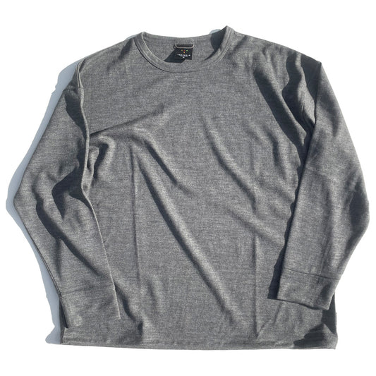 AXESQUIN.MODIFIED (アクシーズクイン ) / メリノウール ロンT 長袖Tシャツ / MERINOWOOL BASIC L/S TEE - CHARCOAL / 321122 / メンズ