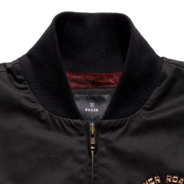 THE ROARK (ロアーク) / ボンバージャケット / "FOREVER ROAMING" BOMBER JACKET - BLACK / RJJ1153 / メンズ