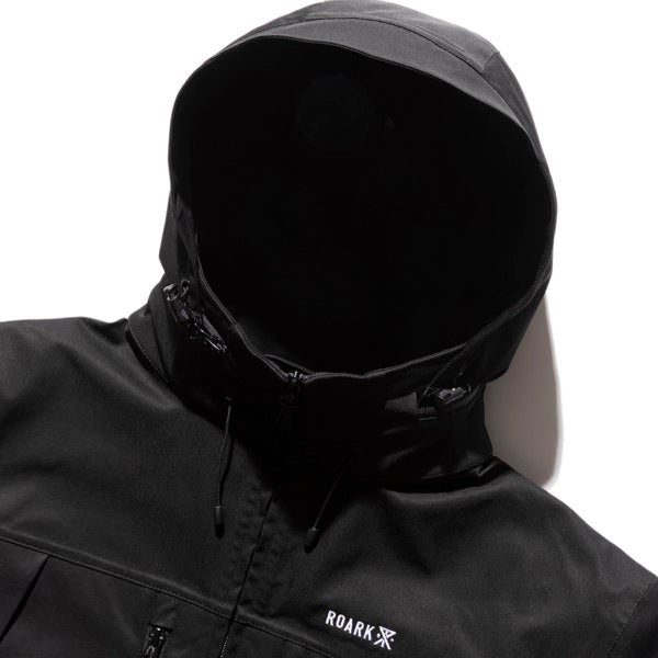 ROARK ロアーク / 防水 シェルジャケット / CARAVAN JACKET - BLACK / RJJ1154 / メンズ アウター 撥水 フード収納