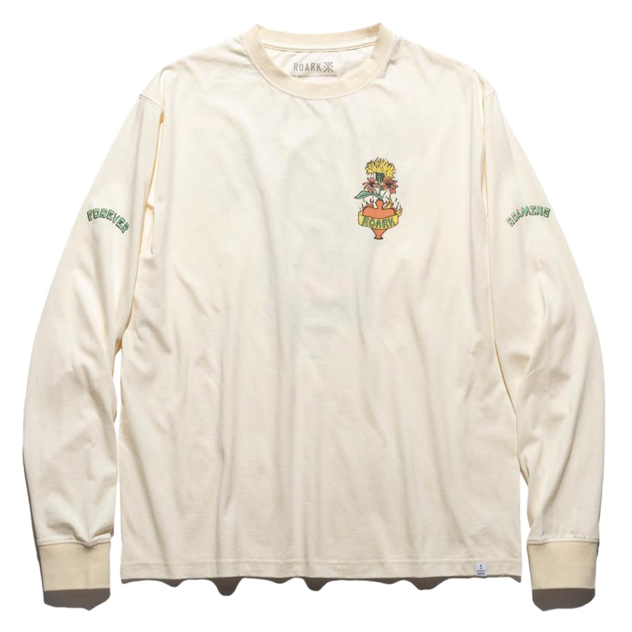 THE ROARK ロアーク /  長袖Tシャツ ロンT / "FLORAL BOQUET" L/S TEE - NATURAL / RLTJ1172 / メンズ