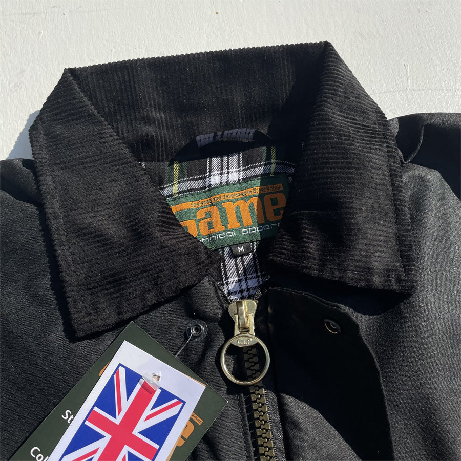 GAME (ゲーム) / 英国製 ワックスドジャケット / THE GAME UNPADDED WAX JACKET - BLACK / メンズ