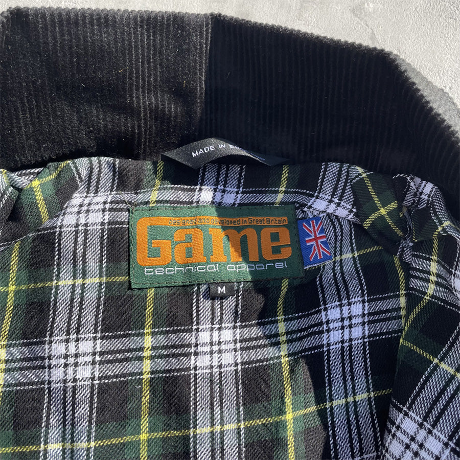 GAME (ゲーム) / 英国製 ワックスドジャケット / THE GAME UNPADDED WAX JACKET - BLACK / メンズ