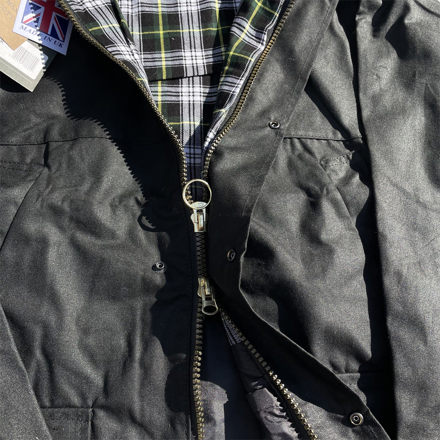 GAME (ゲーム) / 英国製 ワックスドジャケット / THE GAME UNPADDED WAX JACKET - BLACK / メンズ