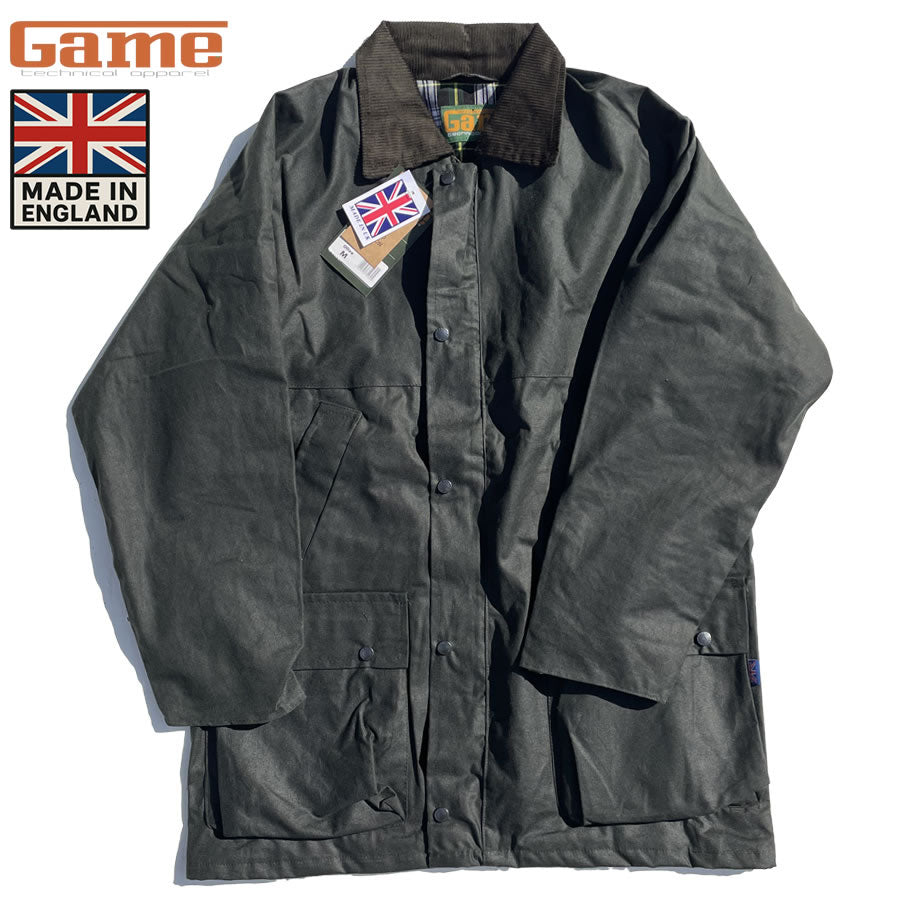 GAME (ゲーム) / 英国製 ワックスドジャケット / THE GAME UNPADDED WAX JACKET - OLIVE / メンズ