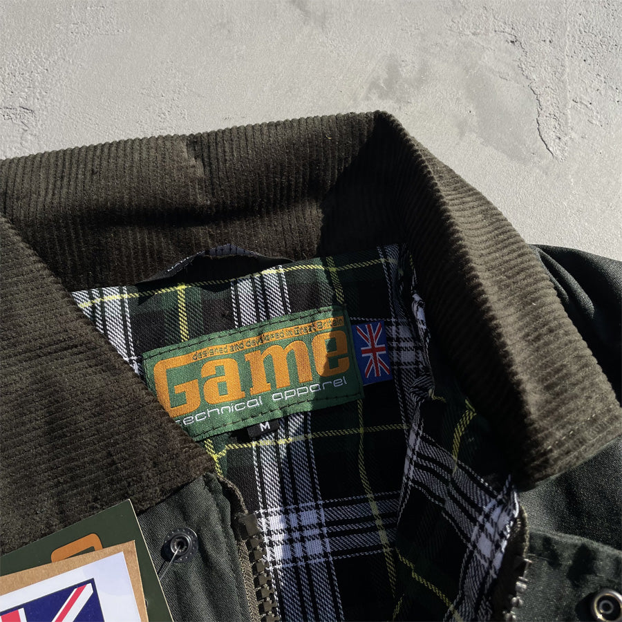 GAME (ゲーム) / 英国製 ワックスドジャケット / THE GAME UNPADDED WAX JACKET - OLIVE / メンズ