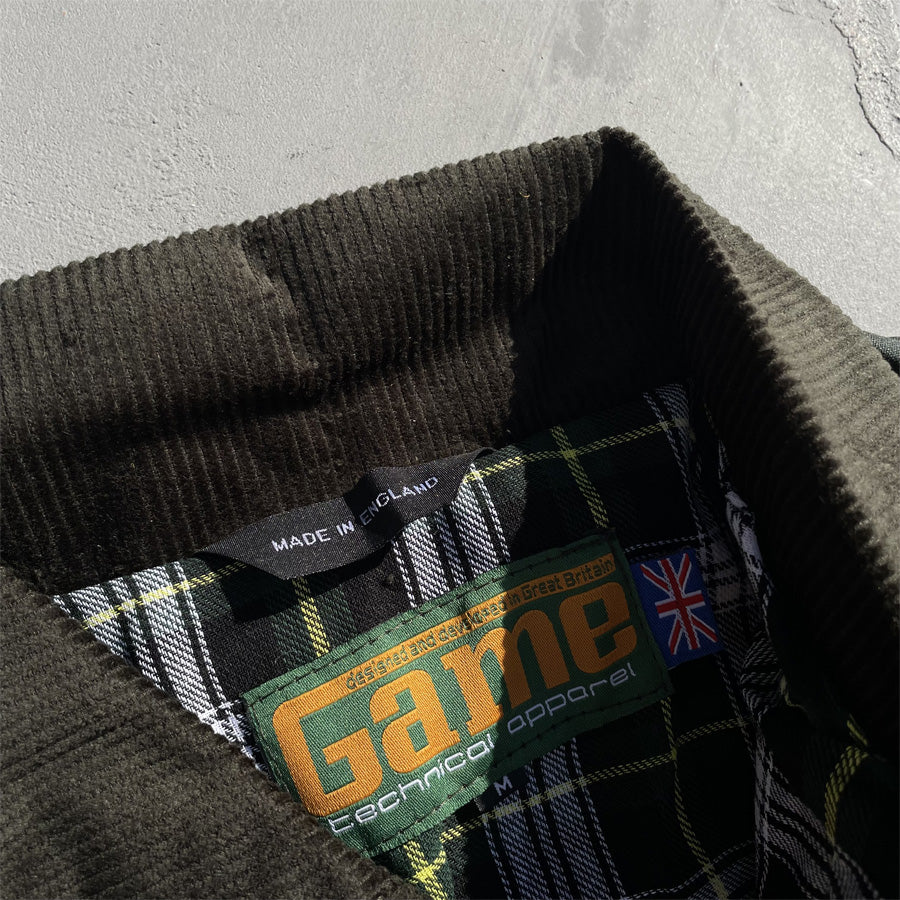 GAME (ゲーム) / 英国製 ワックスドジャケット / THE GAME UNPADDED WAX JACKET - OLIVE / メンズ