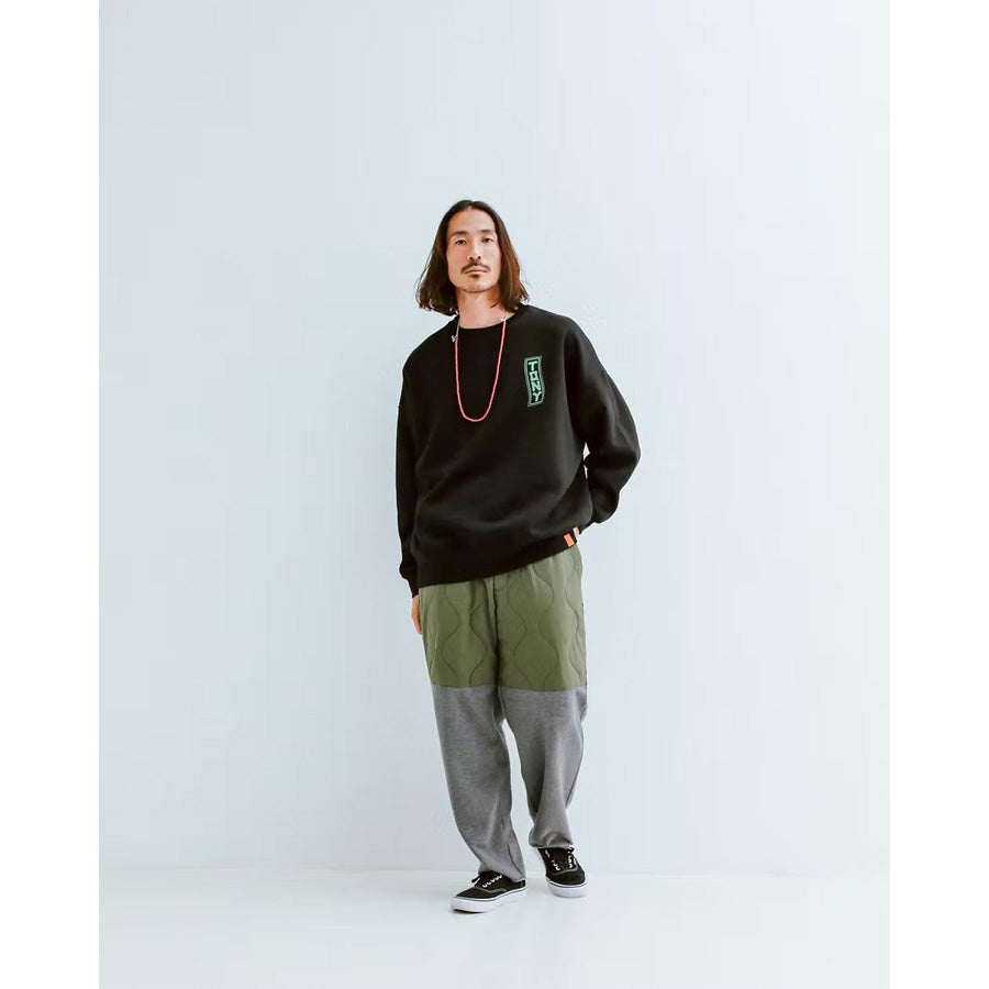 Tony Taizsun(トニー タイズサン) / 裏起毛 クルーネック スウェットトレーナー  / UKIYOE SURFER SWEAT - BLACK / 25FW-019 / メンズ