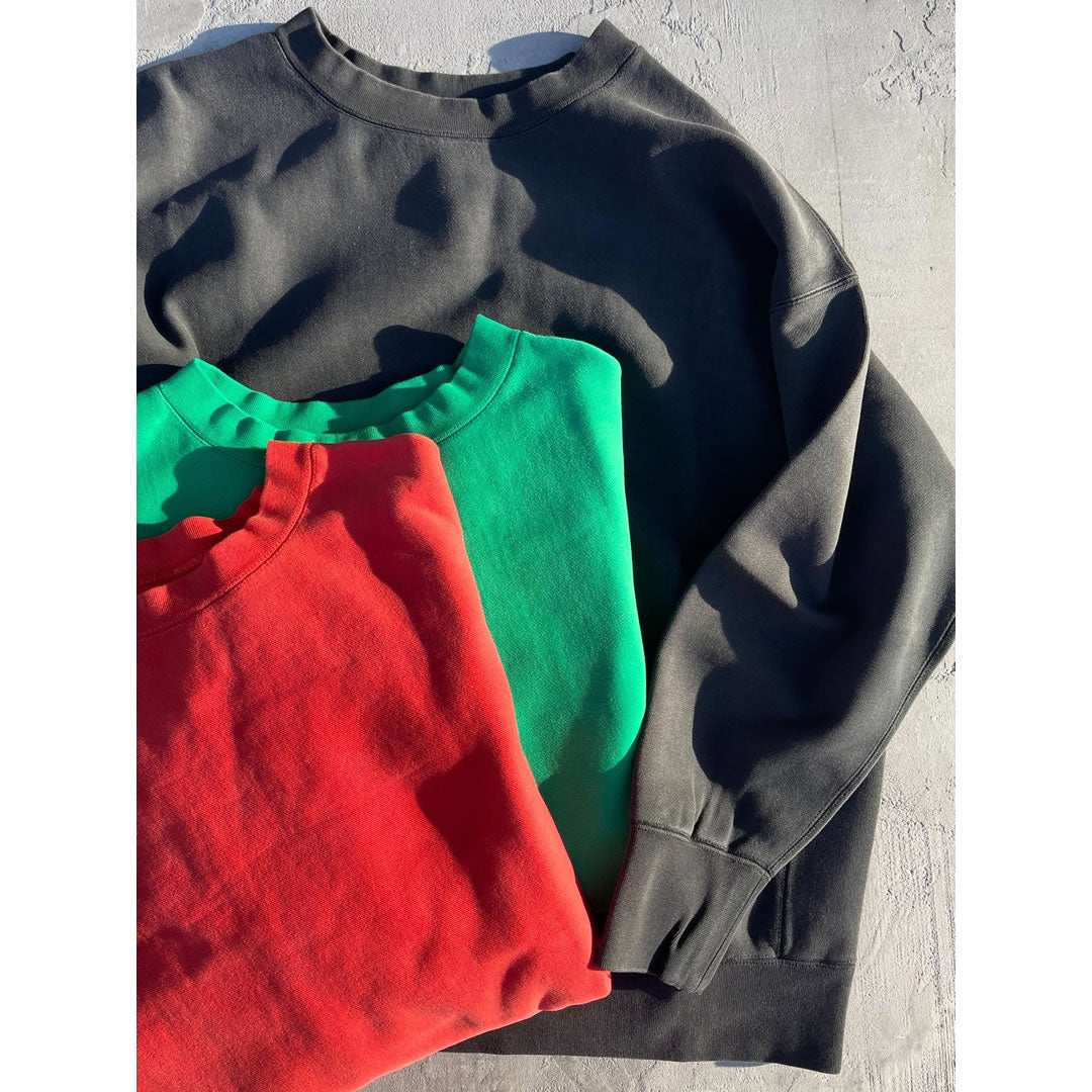 WAX(ワックス) / スウェット クルーネック トレーナー / VINTAGE SWEAT SHIRTS - BLACK / WX-0476 / メンズ THM