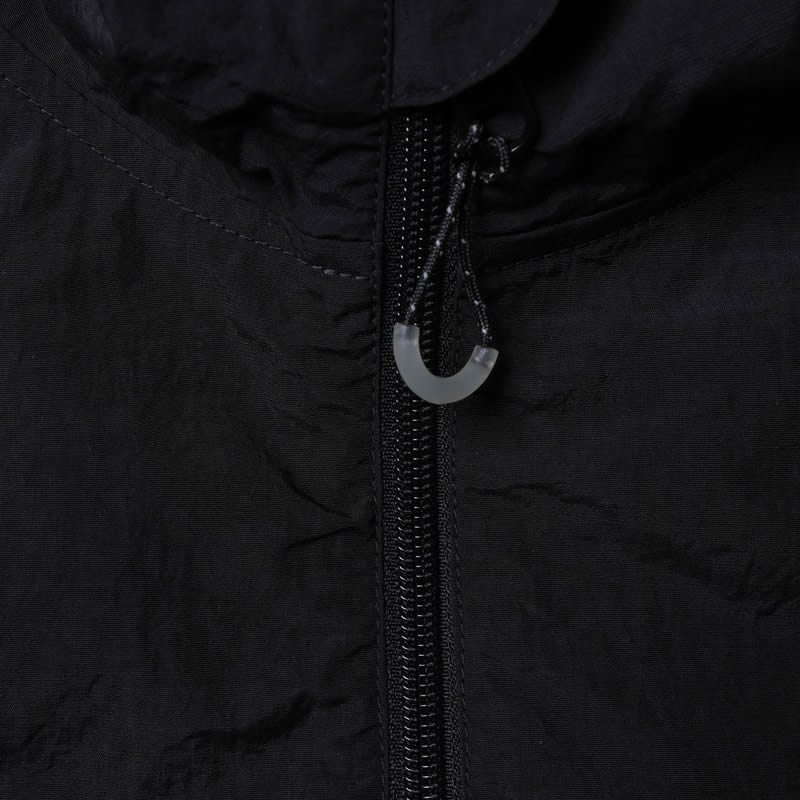 LIBERAIDERS(リベレイダース) / ナイロンハーフジップジャケット ウインドブレーカー / NYLON HALF ZIP - BLACK / 770162503 / メンズ