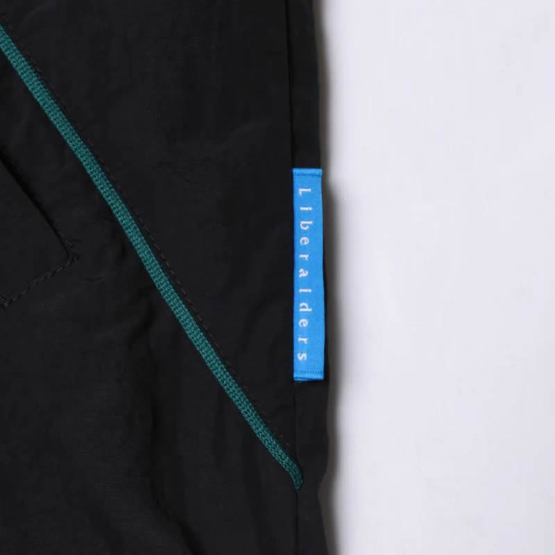 LIBERAIDERS(リベレイダース) / ナイロンハーフジップジャケット ウインドブレーカー / NYLON HALF ZIP - BLACK / 770162503 / メンズ