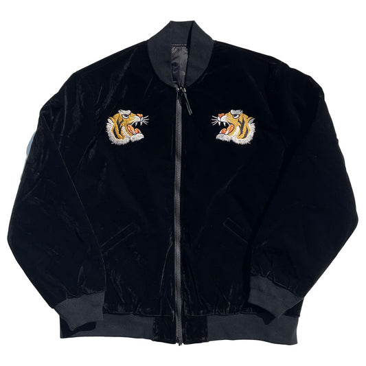 TAION(タイオン) / リバーシブル ダウンジャケット スカジャン / REVERSIBLE SKAJAN DOWN JKT - BLACK / JK04JS / メンズ