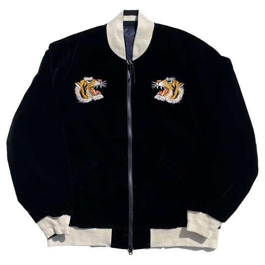 TAION(タイオン) / リバーシブル ダウンジャケット スカジャン / REVERSIBLE SKAJAN DOWN JKT - BLACK x NAVY / JK04JS / メンズ