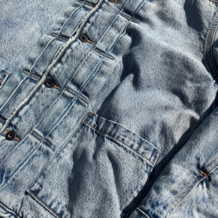LEVI'S リーバイス / 裏ボアデニムジャケット / WIDE CRAFT DENIM JACKET - BLUE / B-34463 / メンズ デッドストック
