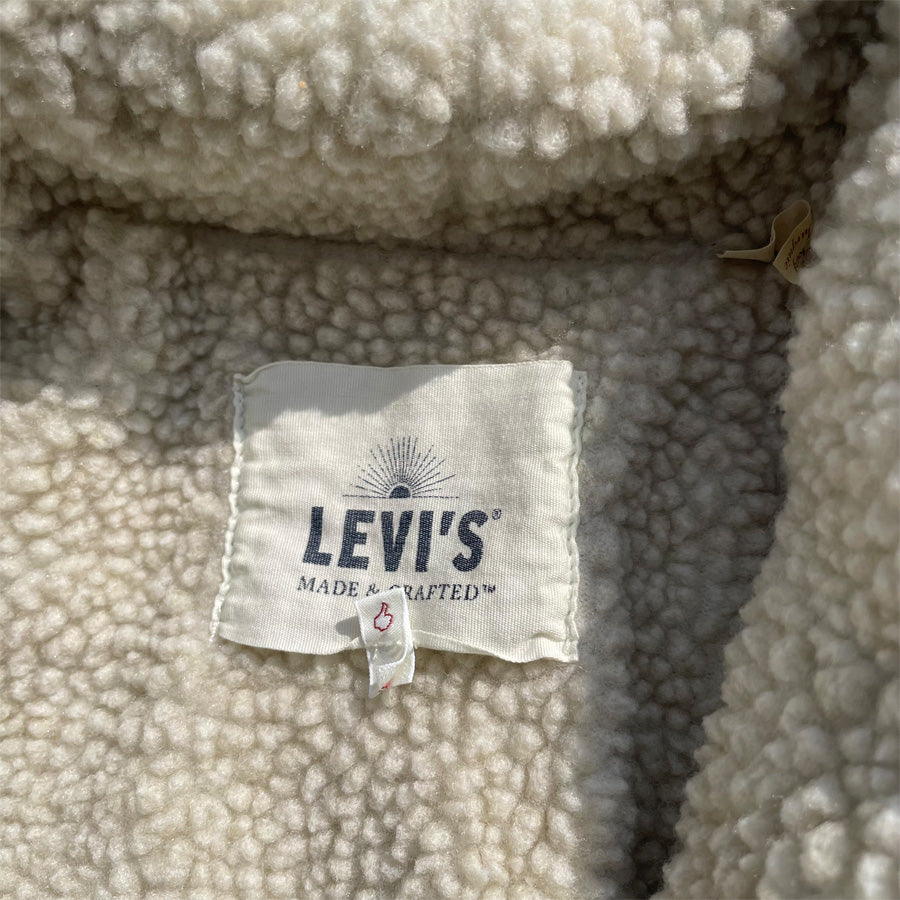 LEVI'S リーバイス / 裏ボアデニムジャケット / WIDE CRAFT DENIM JACKET - BLUE / B-34463 / メンズ デッドストック