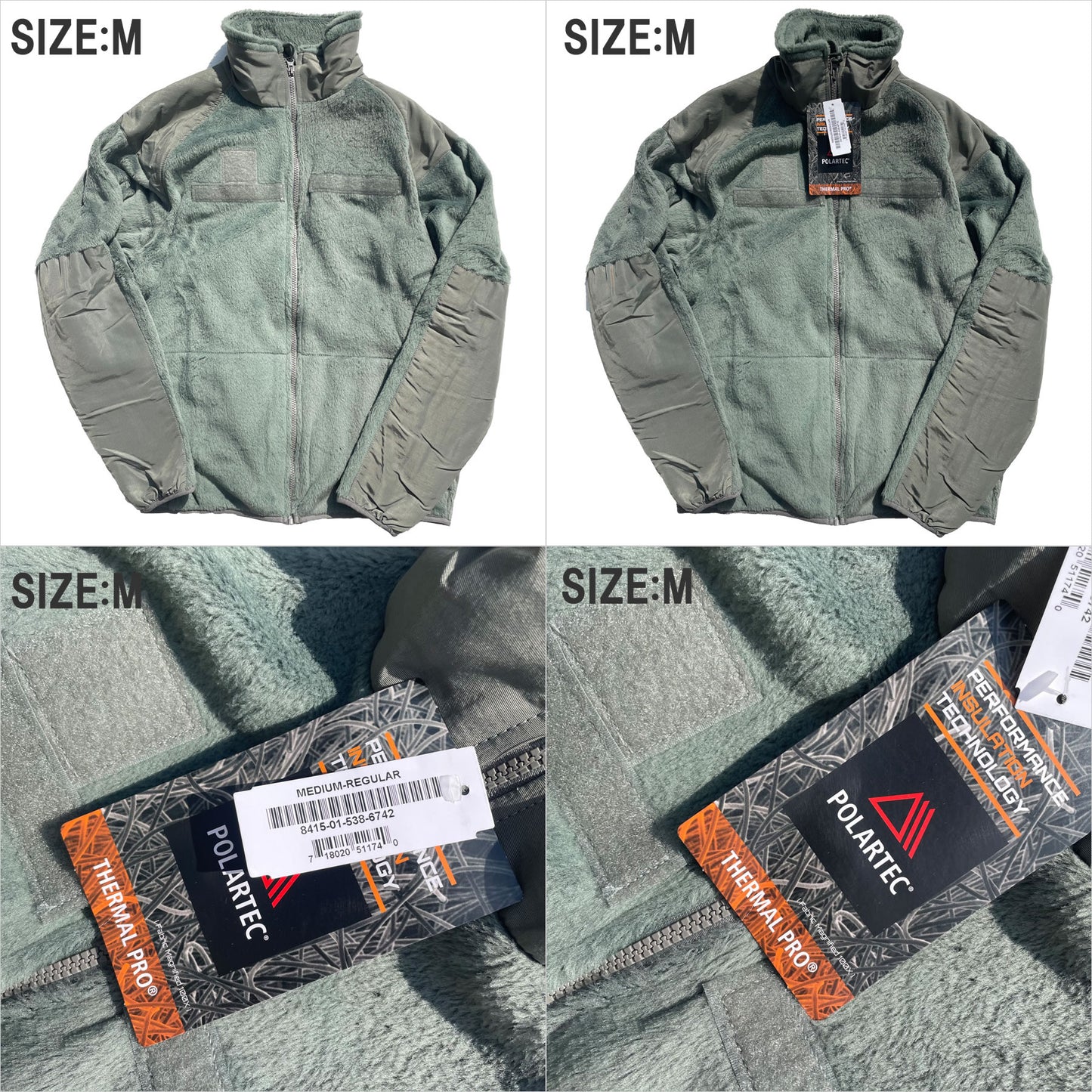 米軍放出品新品デッドストック / U.S. ARMY  GEN3 ECWCS FLEECE JACKET / COLD WEATHER (LEVEL 3)