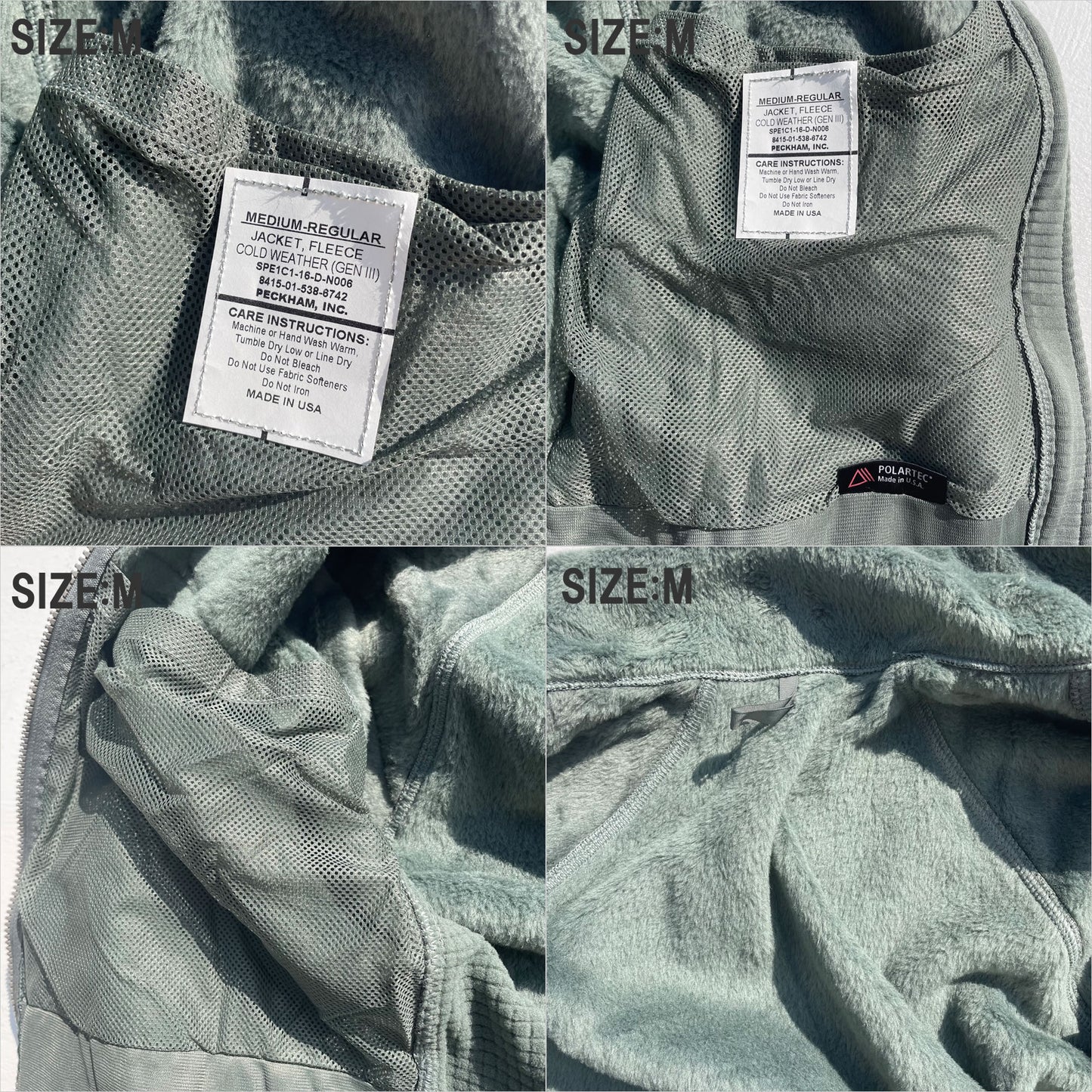 米軍放出品新品デッドストック / U.S. ARMY  GEN3 ECWCS FLEECE JACKET / COLD WEATHER (LEVEL 3)