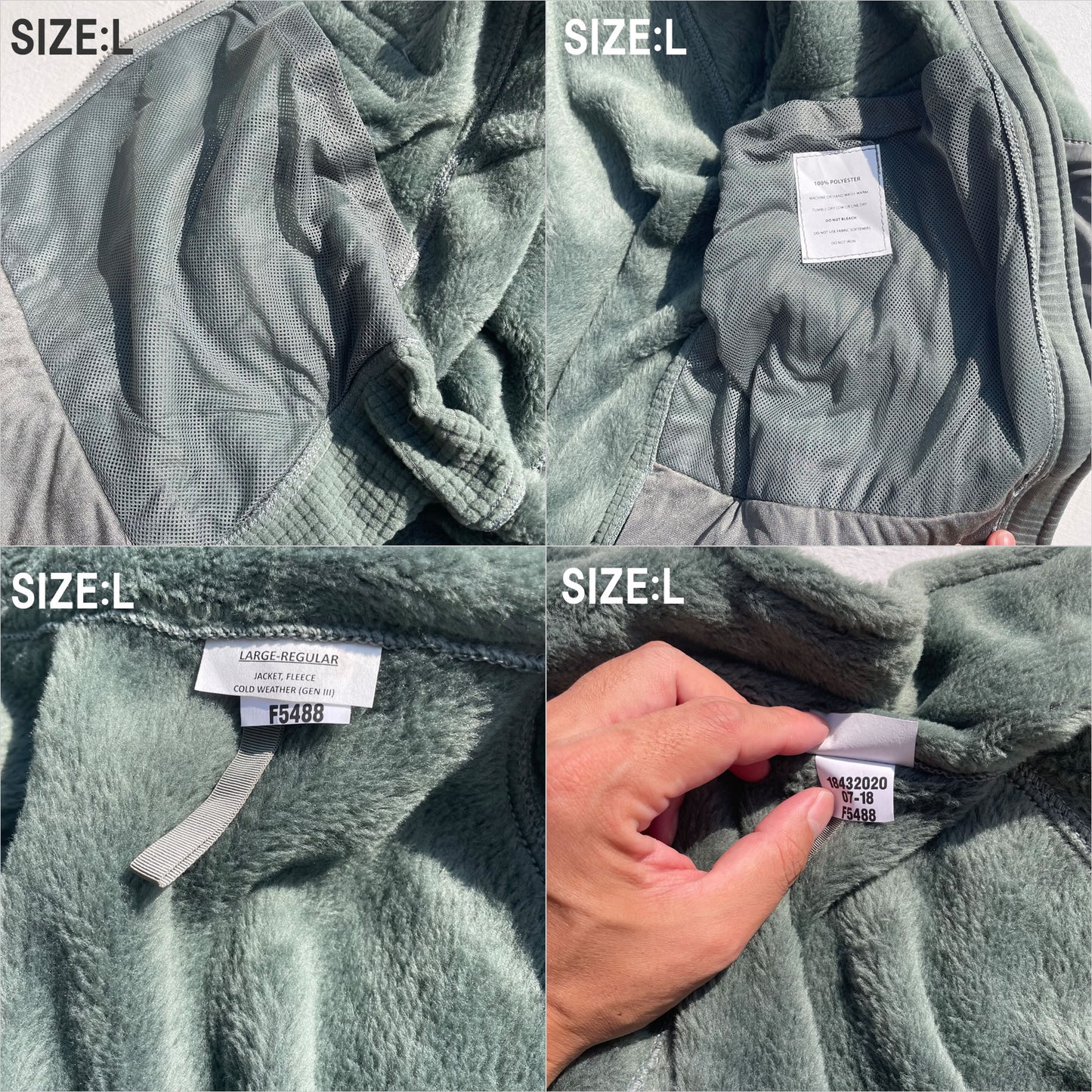 米軍放出品新品デッドストック / U.S. ARMY  GEN3 ECWCS FLEECE JACKET / COLD WEATHER (LEVEL 3)