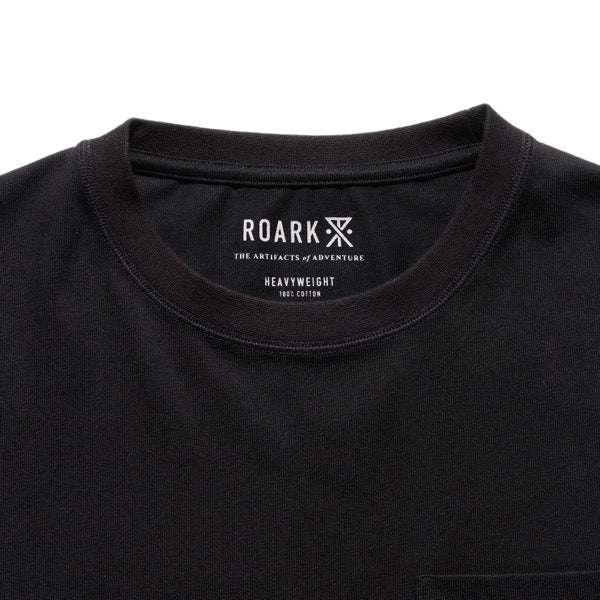 THE ROARK ロアーク /  長袖Tシャツ ロンT / "LABEL" 9.3oz H/W L/S TEE - BLACK / RLTJHW1170/ メンズ