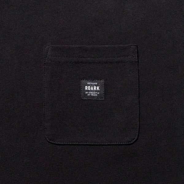 THE ROARK ロアーク /  長袖Tシャツ ロンT / "LABEL" 9.3oz H/W L/S TEE - BLACK / RLTJHW1170/ メンズ