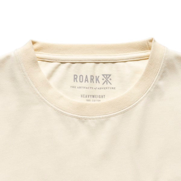 THE ROARK ロアーク /  長袖Tシャツ ロンT / "LABEL" 9.3oz H/W L/S TEE - NATURAL/ RLTJHW1170/ メンズ