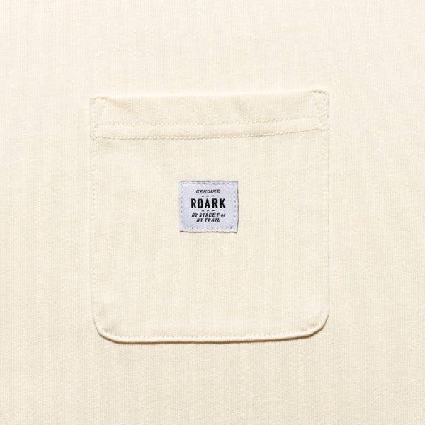THE ROARK ロアーク /  長袖Tシャツ ロンT / "LABEL" 9.3oz H/W L/S TEE - NATURAL/ RLTJHW1170/ メンズ