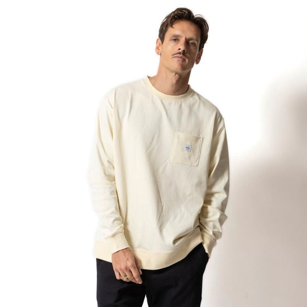 THE ROARK ロアーク /  長袖Tシャツ ロンT / "LABEL" 9.3oz H/W L/S TEE - NATURAL/ RLTJHW1170/ メンズ