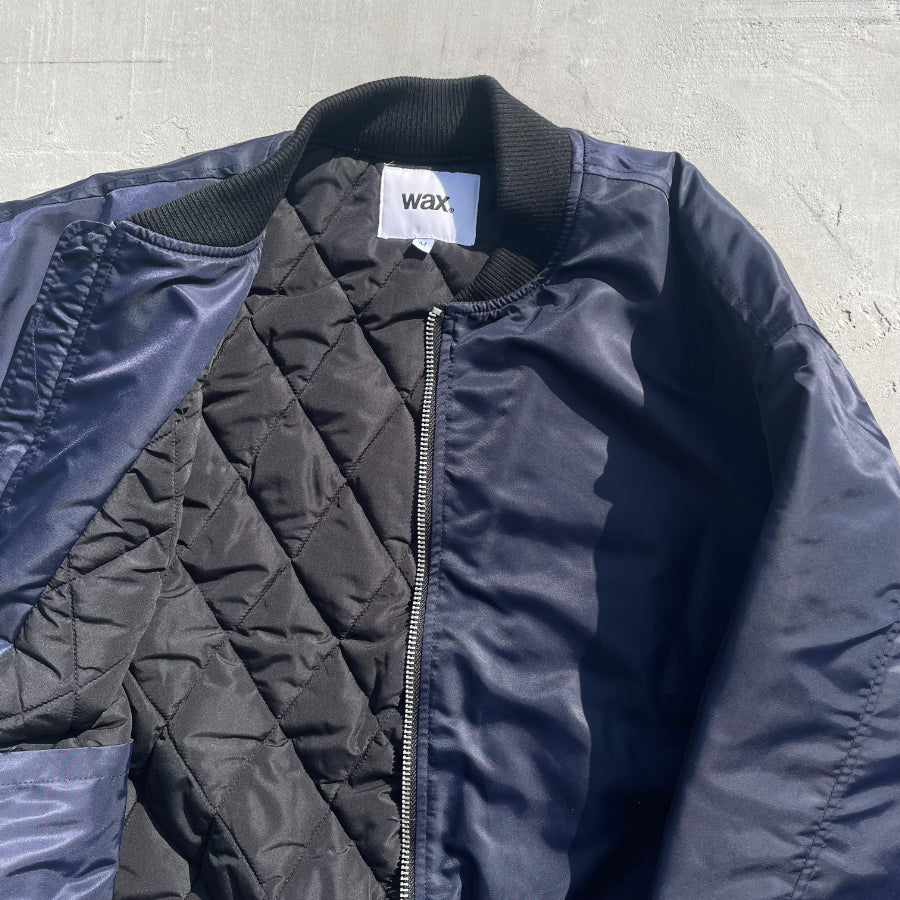 WAX(ワックス)  / ボンバージャケット / BOMBER JACKET - NAVY / WX-0467 / メンズ THM