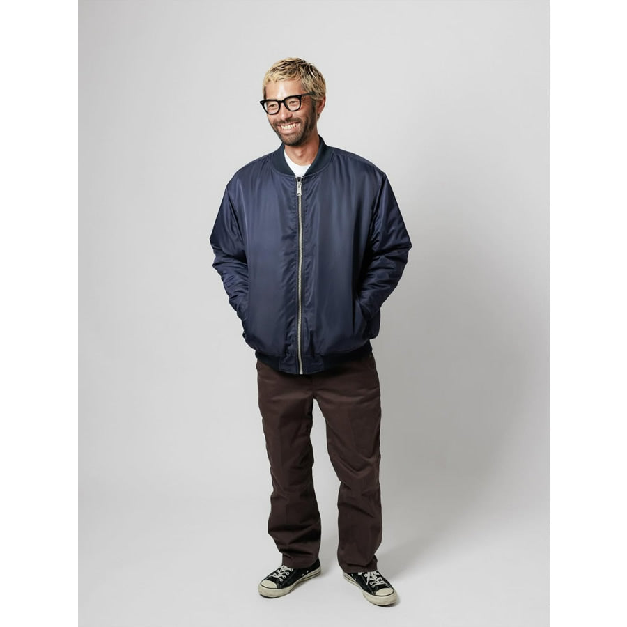 WAX(ワックス)  / ボンバージャケット / BOMBER JACKET - NAVY / WX-0467 / メンズ THM