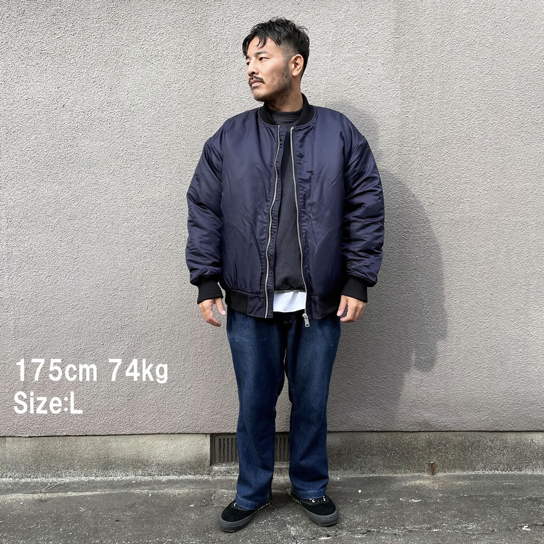 WAX(ワックス)  / ボンバージャケット / BOMBER JACKET - NAVY / WX-0467 / メンズ THM