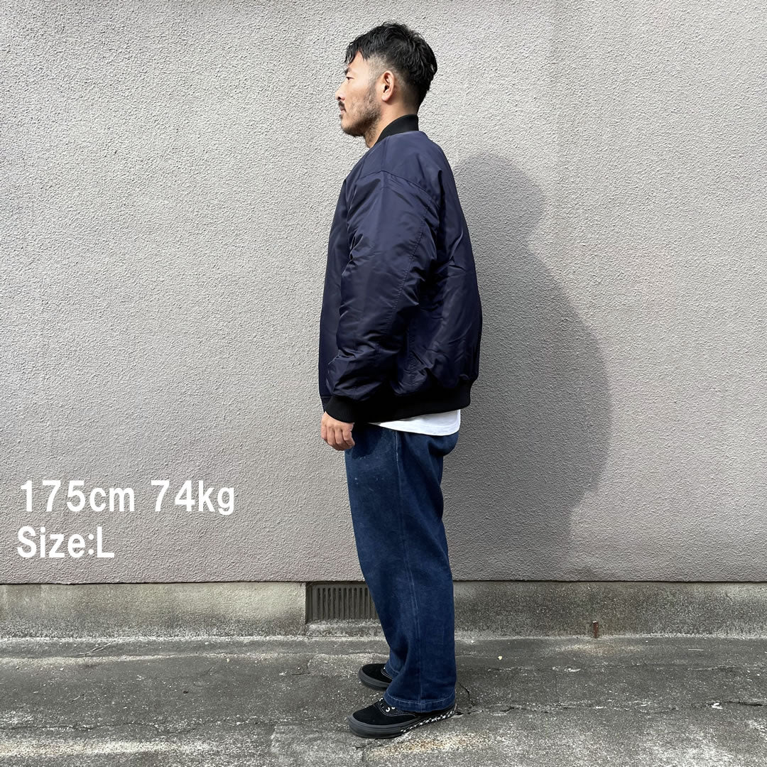 WAX(ワックス)  / ボンバージャケット / BOMBER JACKET - NAVY / WX-0467 / メンズ THM