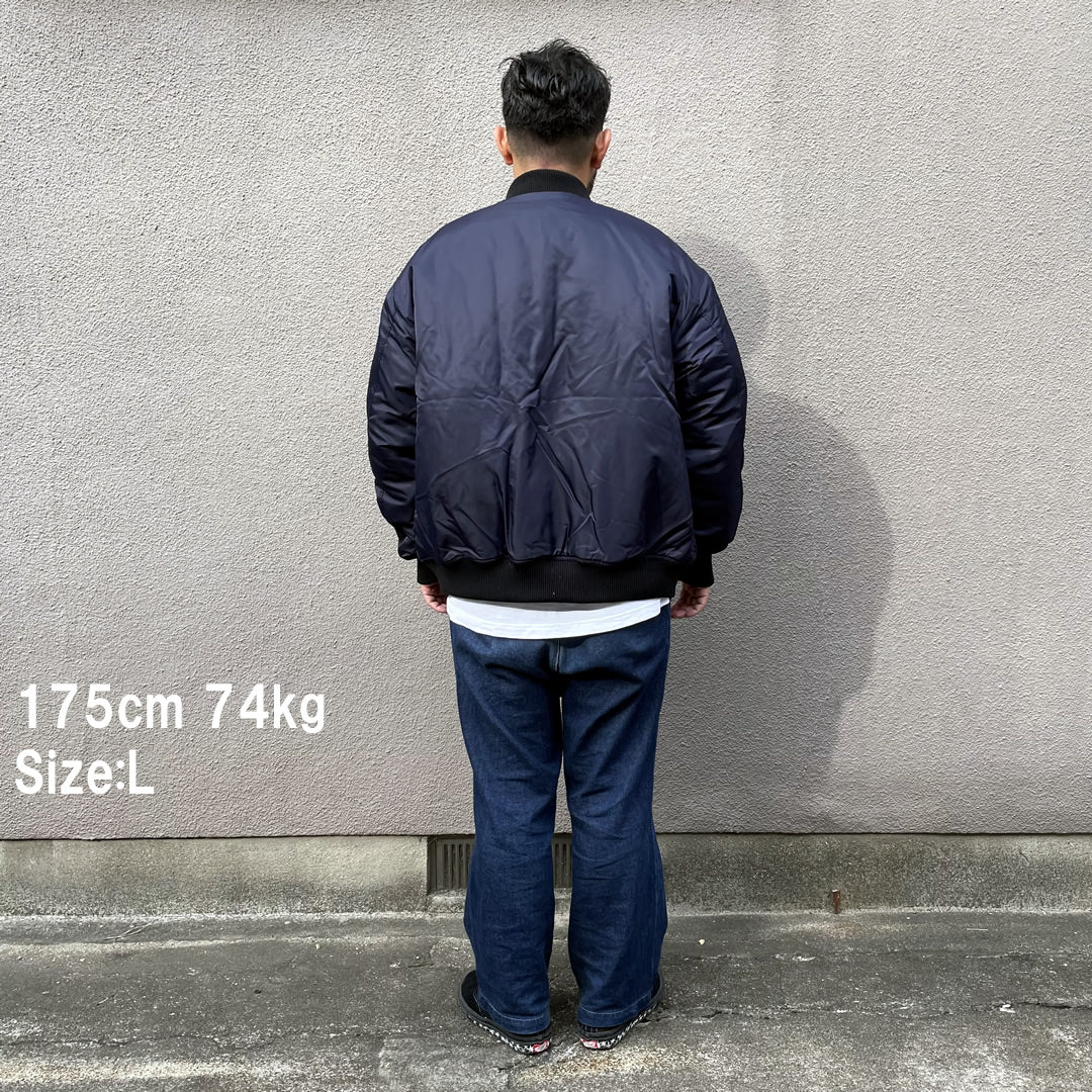 WAX(ワックス)  / ボンバージャケット / BOMBER JACKET - NAVY / WX-0467 / メンズ THM