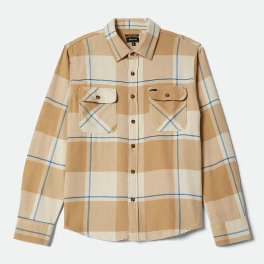 BRIXTON ( ブリクストン ) / ネルシャツ チェックシャツ / BOWERY FLANNEL - WHITECAP/SAND/CYBER BLUE / 01213