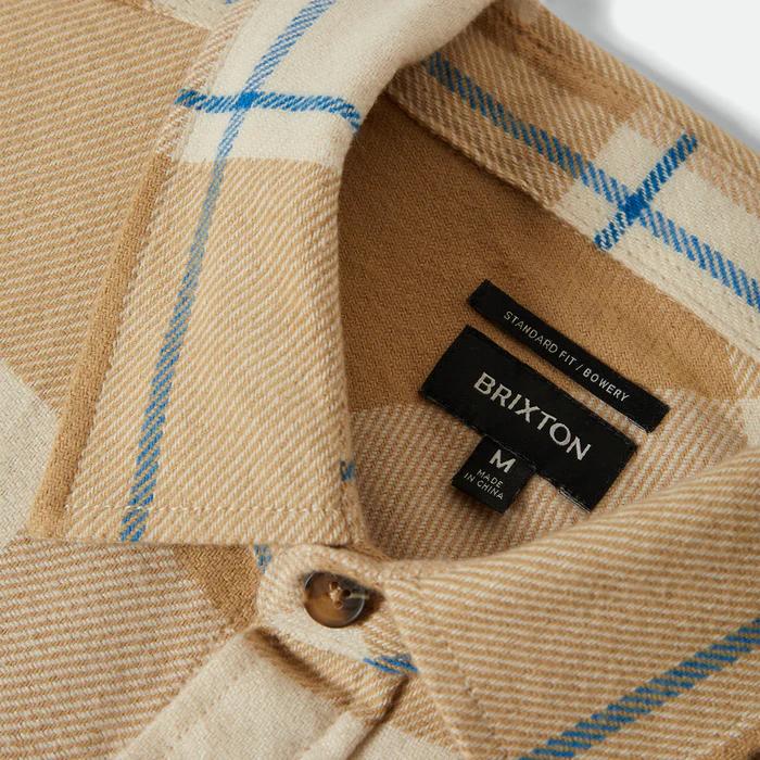 BRIXTON ( ブリクストン ) / ネルシャツ チェックシャツ / BOWERY FLANNEL - WHITECAP/SAND/CYBER BLUE / 01213