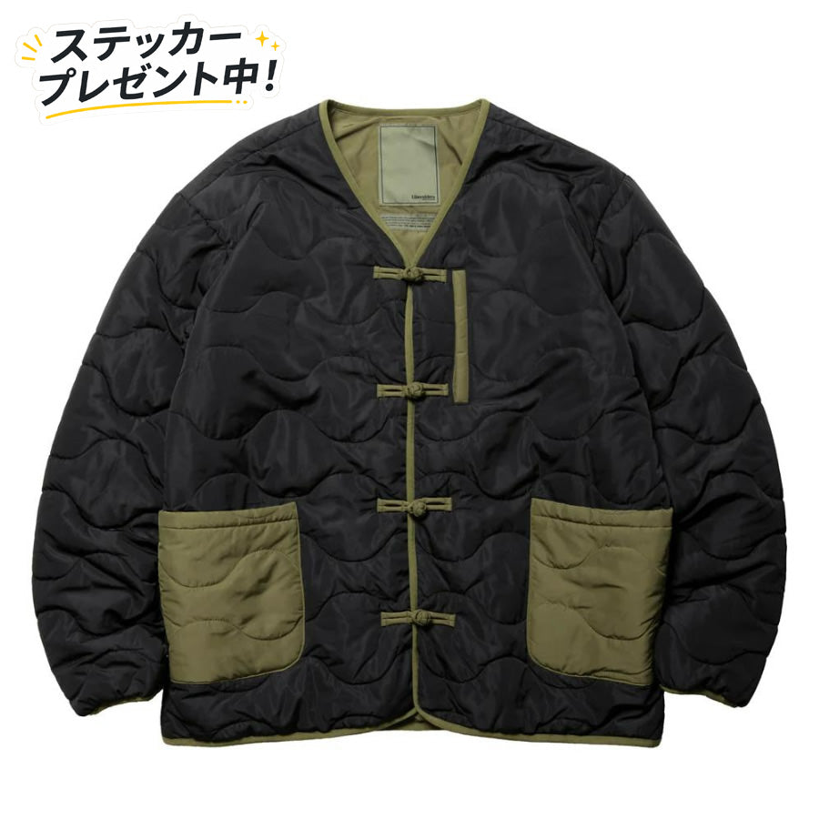 LIBERAIDERS(リベレイダース) / チャイナボタン付き ヘチマキルティング ライナージャケット / QUILTED JACKET - BLACK / 770152503 / メンズ