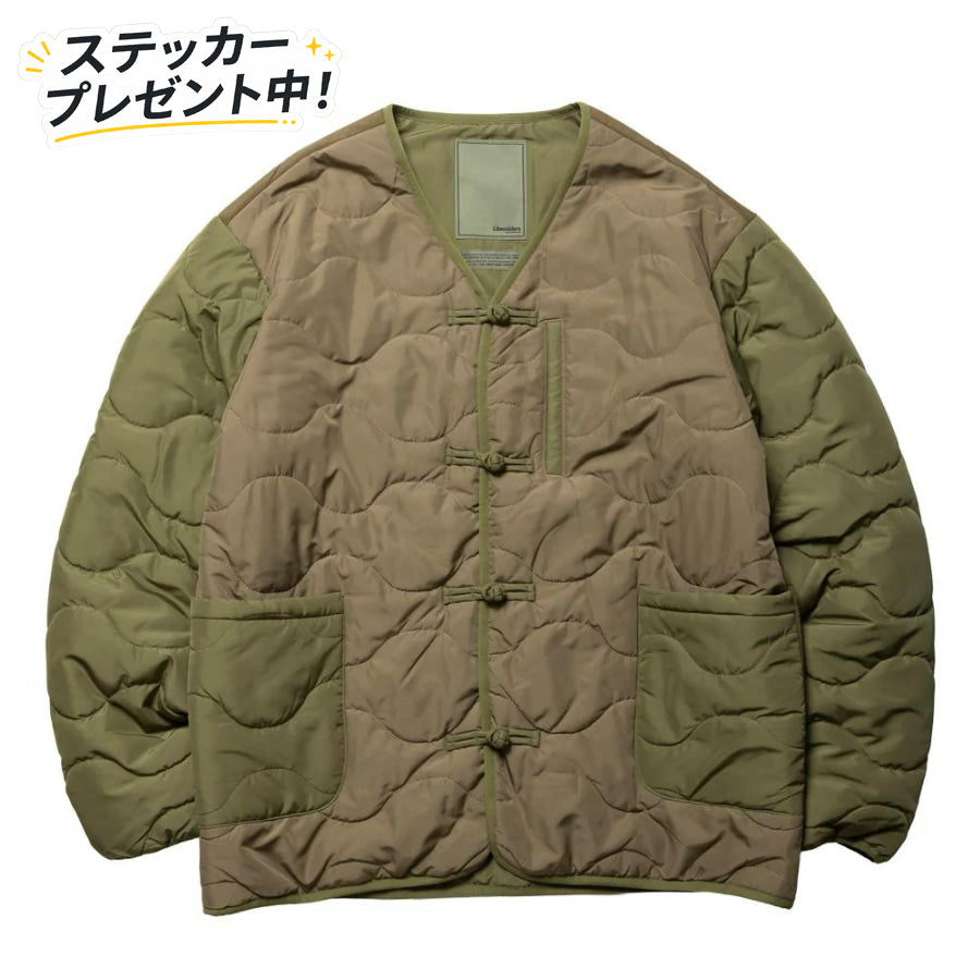 LIBERAIDERS(リベレイダース) / チャイナボタン付き ヘチマキルティング ライナージャケット / QUILTED JACKET - OLIVE / 770152503 / メンズ
