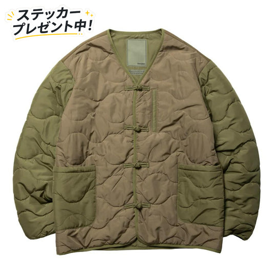 LIBERAIDERS(リベレイダース) / チャイナボタン付き ヘチマキルティング ライナージャケット / QUILTED JACKET - OLIVE / 770152503 / メンズ
