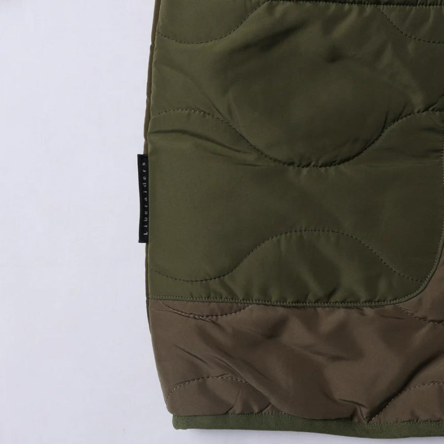 LIBERAIDERS(リベレイダース) / チャイナボタン付き ヘチマキルティング ライナージャケット / QUILTED JACKET - OLIVE / 770152503 / メンズ
